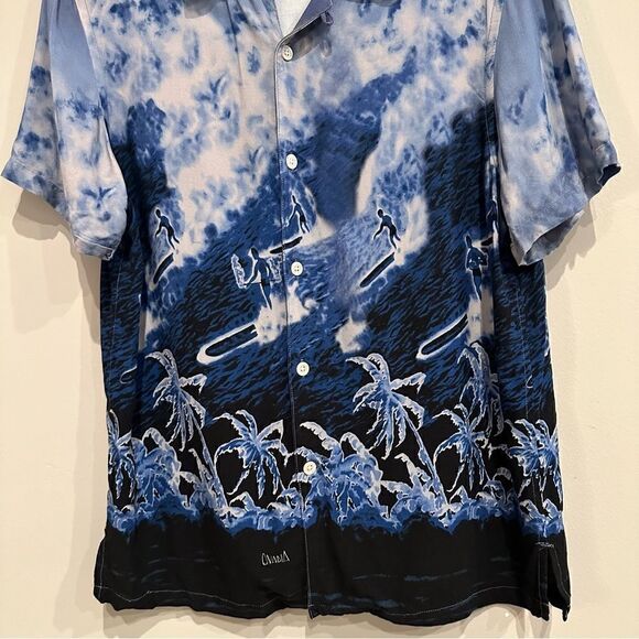 OVADIA & SONS Shirt Men Size Small Hawaiian Surf Button Down - Picture 4 of 9